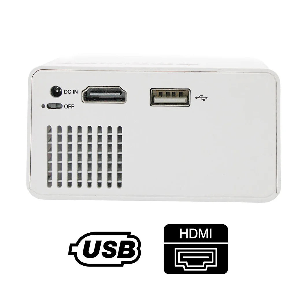 Portable Led Projector 1080p L Hdmi Tv PC Multimedia