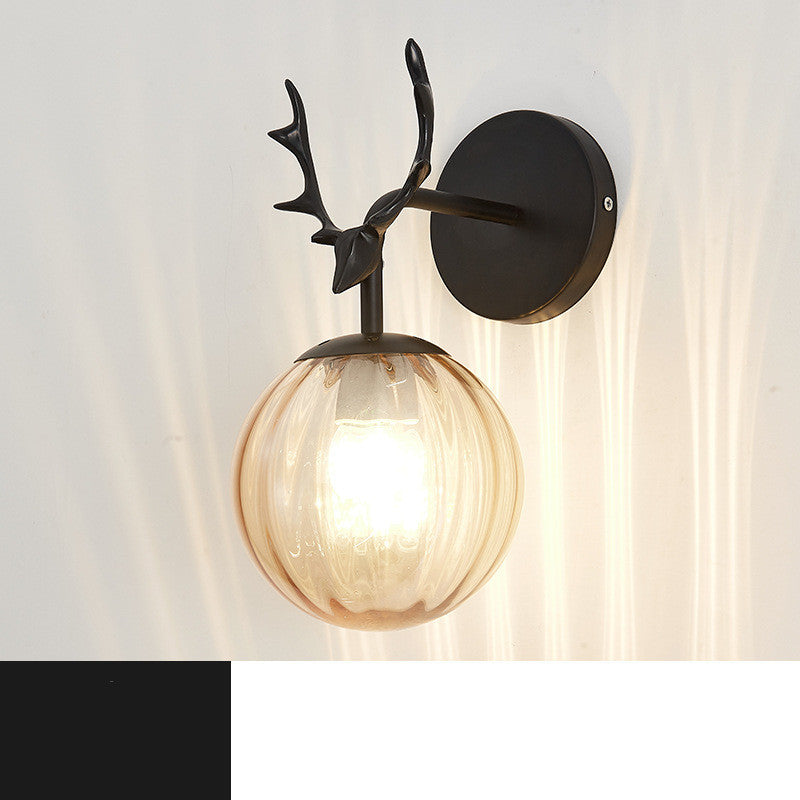 Modern Minimalist Creative Round Glass Wall Lamp