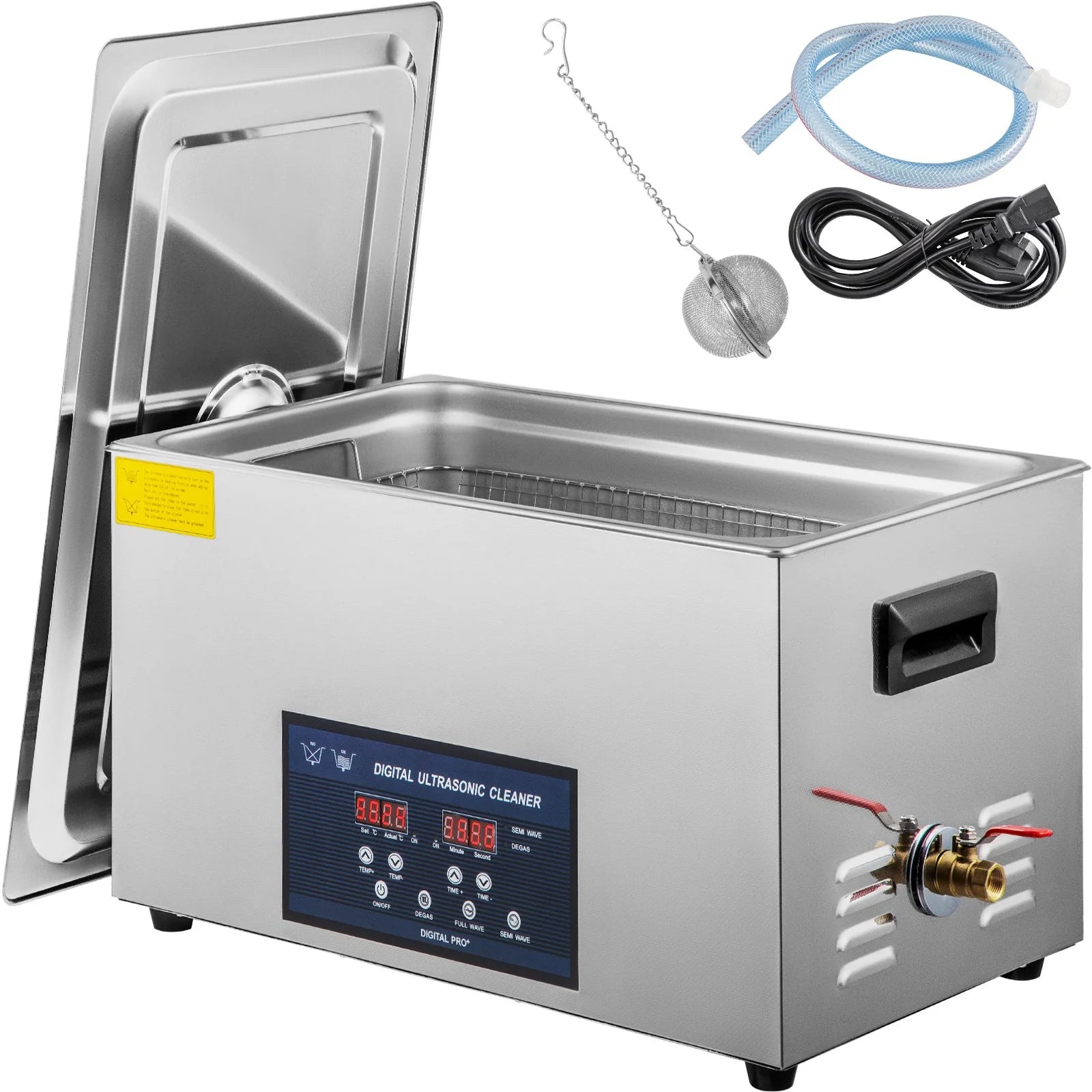 VEVOR 30L Ultrasonic Cleaner 28/40Khz Dual Frequency Professional Ultrasonic Parts Cleaner with Heater Timer for Parts Dental Instruments Cleaning