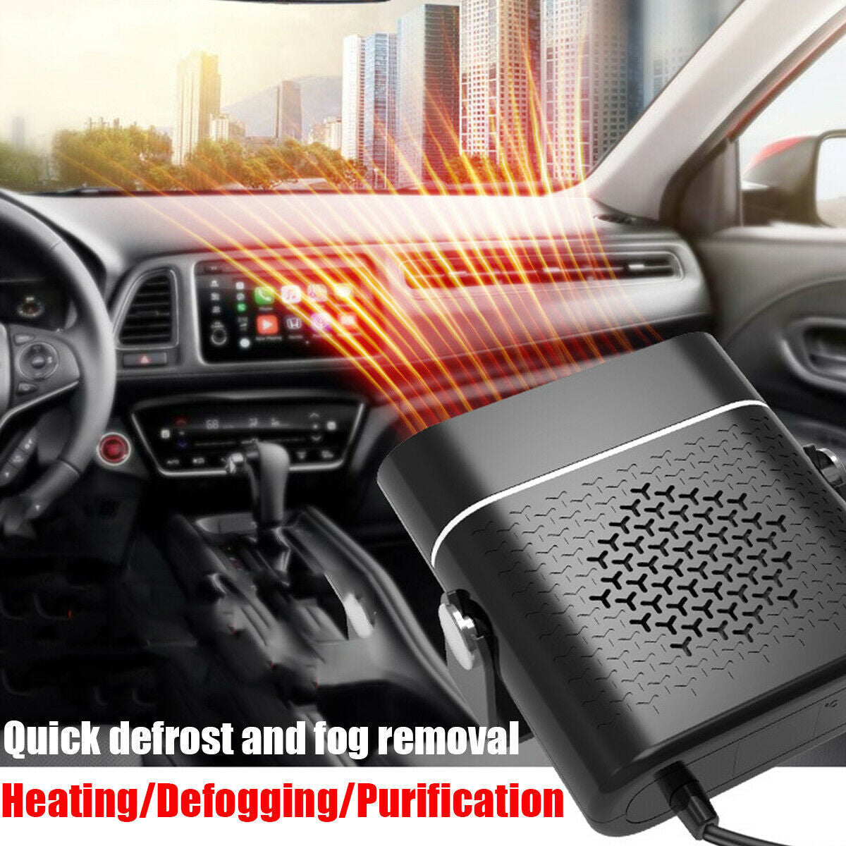 3 In 1 Car Heater Defogger Plug