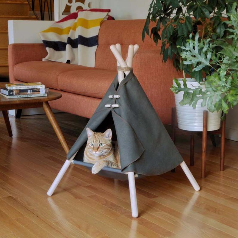 Cat Tent Enclosed Pet Bed