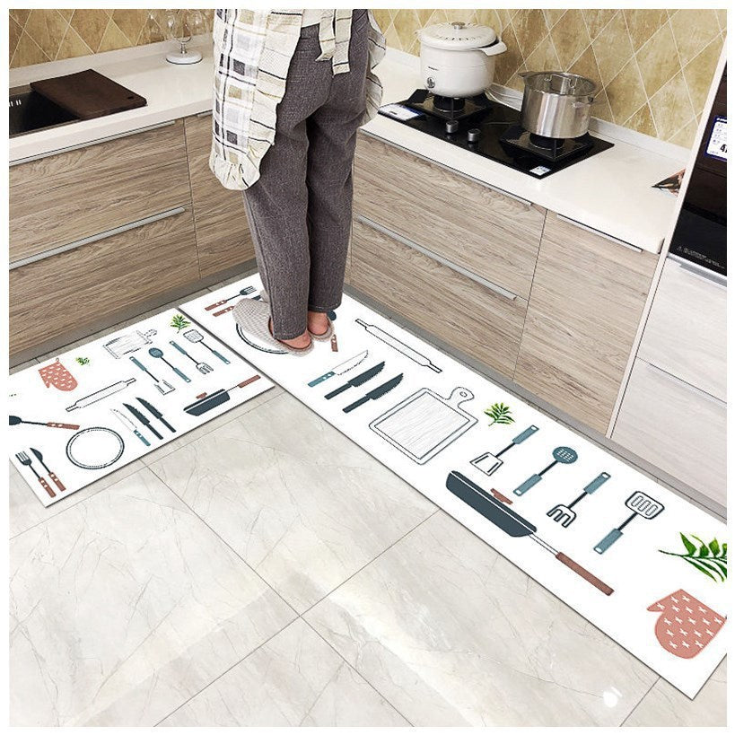 Long Oil-Proof Kitchen Floor Mats